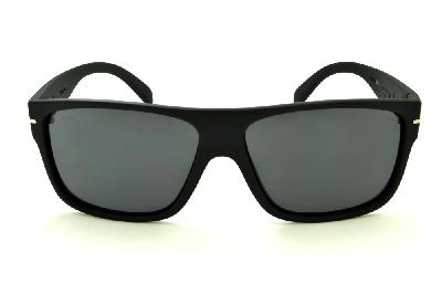 Óculos de sol Hot Buttered HB Would preto fosco com lentes cinza para homens